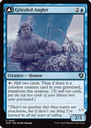 Grizzled Angler (INR067) Foil - Innistrad Remastered | Silver Goblin