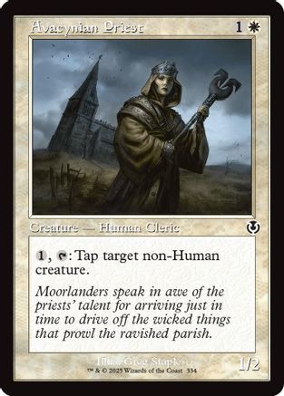 Avacynian Priest (Retro Frame) Foil (334) - Innistrad Remastered