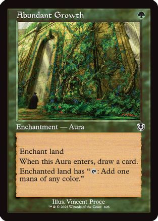 Abundant Growth (Retro Frame) Foil (406) - Innistrad Remastered