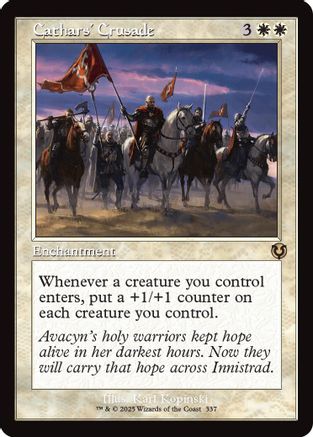 Cathars' Crusade (Retro Frame) Foil (337) - Innistrad Remastered