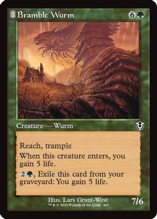 Bramble Wurm (Retro Frame) Foil (407) - Innistrad Remastered