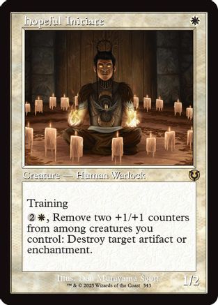 Hopeful Initiate (Retro Frame) (343) - Innistrad Remastered