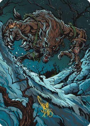 Ravager of the Fells Art Card (Gold-Stamped Signature) (021) - Art Series: Innistrad Remastered