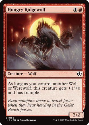 Hungry Ridgewolf Foil (160) - Innistrad Remastered | Silver Goblin