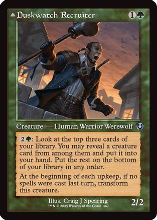 Duskwatch Recruiter (Retro Frame) Foil (467) - Innistrad Remastered