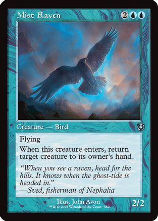 Mist Raven (Retro Frame) (362) - Innistrad Remastered