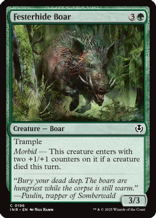 Festerhide Boar (196) - Innistrad Remastered