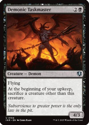 Demonic Taskmaster (INR104)  - Innistrad Remastered | Silver Goblin