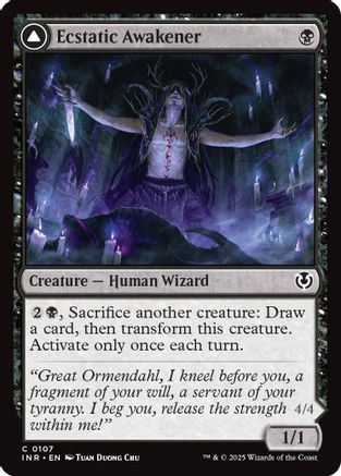 Ecstatic Awakener // Awoken Demon Foil (107) - Innistrad Remastered