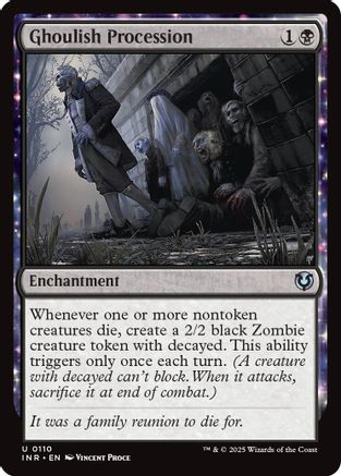 Ghoulish Procession Foil (110) - Innistrad Remastered