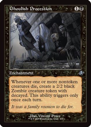 Ghoulish Procession (Retro Frame) Foil (378) - Innistrad Remastered