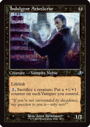 Indulgent Aristocrat (Retro Frame) (384) - Innistrad Remastered