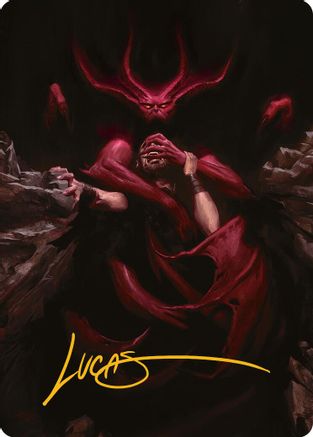 Infernal Grasp Art Card (Gold-Stamped Signature) (010) - Art Series: Innistrad Remastered