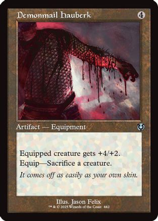 Demonmail Hauberk (Retro Frame) (442) - Innistrad Remastered | Silver Goblin