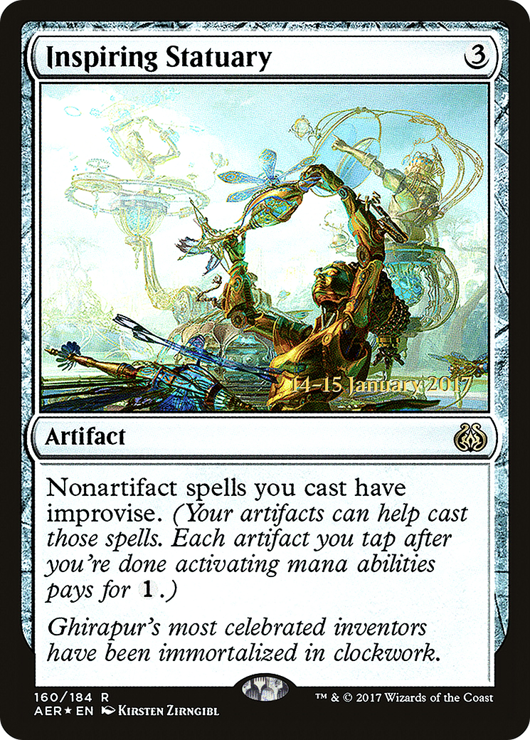 Inspiring Statuary [Aether Revolt Prerelease Promos] | Silver Goblin