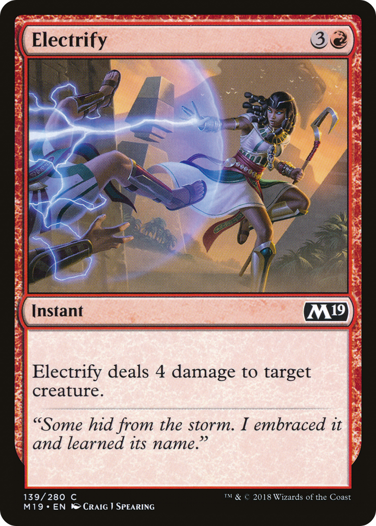 Electrify [Core Set 2019] | Silver Goblin