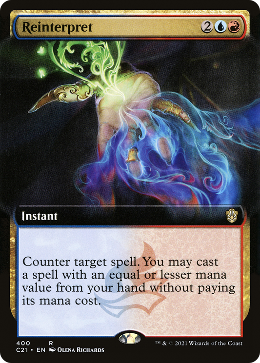 Reinterpret (Extended Art) [Commander 2021]