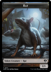 Eldrazi Spawn // Rat Double-Sided Token [Commander Masters Tokens] | Silver Goblin