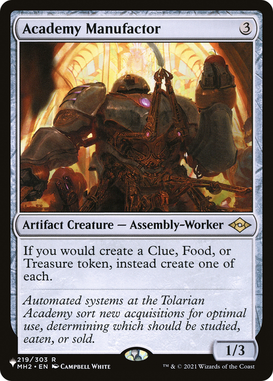 Academy Manufactor [The List] Foil
