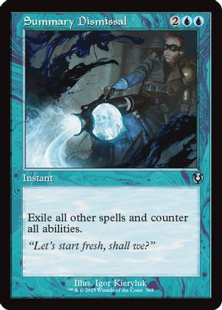 Summary Dismissal (Retro Frame) Foil (368) - Innistrad Remastered