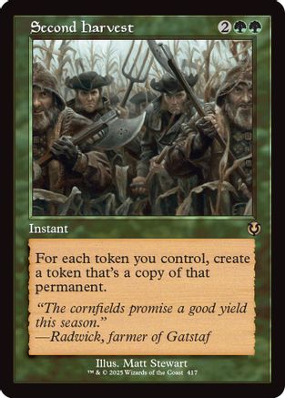 Second Harvest (Retro Frame) (417) - Innistrad Remastered | Silver Goblin