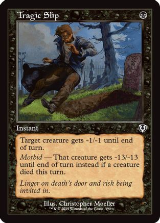 Tragic Slip (Retro Frame) Foil (390) - Innistrad Remastered | Silver Goblin