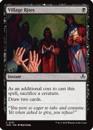 Village Rites (INR137)  - Innistrad Remastered | Silver Goblin