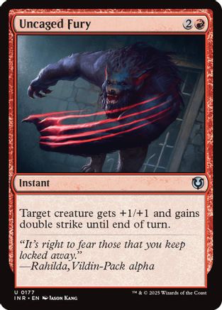 Uncaged Fury Foil (177) - Innistrad Remastered | Silver Goblin