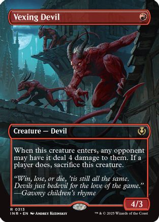 Vexing Devil (Borderless) Foil (313) - Innistrad Remastered