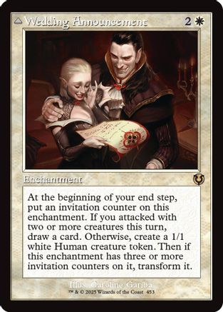 Wedding Announcement // Wedding Festivity (Retro Frame) Foil (453) - Innistrad Remastered