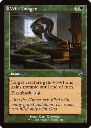 Wild Hunger (Retro Frame) Foil (424) - Innistrad Remastered