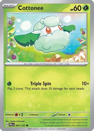 Cottonee (007/131) [Scarlet & Violet: Prismatic Evolutions] | Silver Goblin