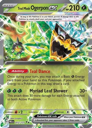 Teal Mask Ogerpon ex (012/131) [Scarlet & Violet: Prismatic Evolutions] | Silver Goblin