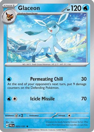 Glaceon (25) Holofoil - Prismatic Evolutions