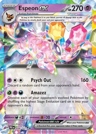Espeon ex (34) Holofoil - Prismatic Evolutions