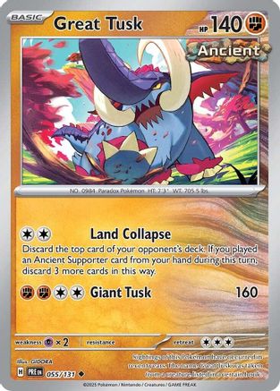 Great Tusk (055/131) [Scarlet & Violet: Prismatic Evolutions] | Silver Goblin