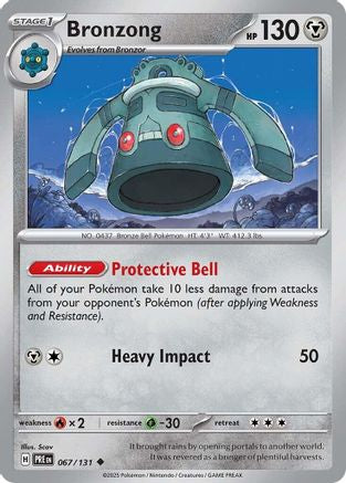 Bronzong (067/131) [Scarlet & Violet: Prismatic Evolutions] | Silver Goblin