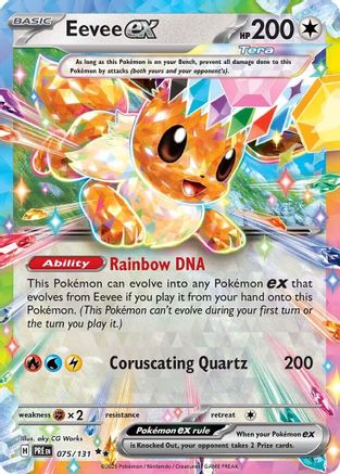 Eevee ex (075/131) [Scarlet & Violet: Prismatic Evolutions] | Silver Goblin