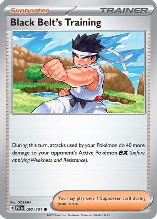 Black Belt's Training (097/131) [Scarlet & Violet: Prismatic Evolutions] | Silver Goblin