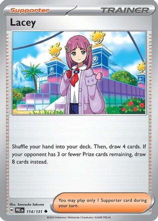 Lacey (114/131) [Scarlet & Violet: Prismatic Evolutions] | Silver Goblin