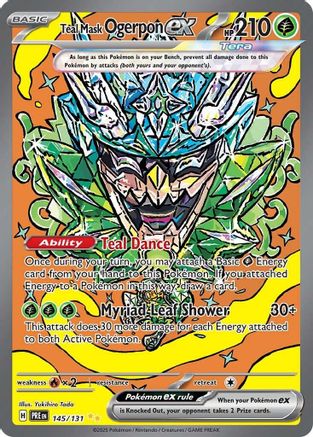 Teal Mask Ogerpon ex (145/131) [Scarlet & Violet: Prismatic Evolutions] | Silver Goblin