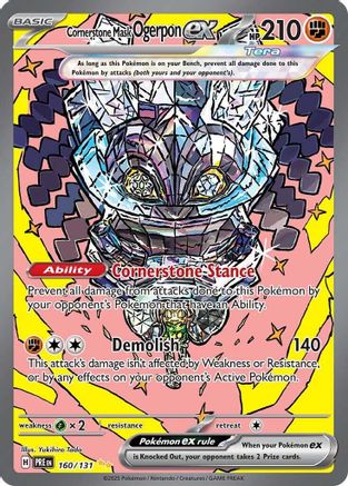 Cornerstone Mask Ogerpon ex (160/131) [Scarlet & Violet: Prismatic Evolutions] | Silver Goblin