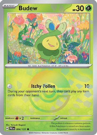 Budew (004/131) (Poke Ball Pattern) [Scarlet & Violet: Prismatic Evolutions] | Silver Goblin