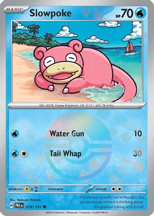 Slowpoke (018/131) (Poke Ball Pattern) [Scarlet & Violet: Prismatic Evolutions] | Silver Goblin