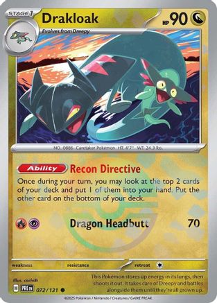 Drakloak (072/131) (Poke Ball Pattern) [Scarlet & Violet: Prismatic Evolutions] | Silver Goblin