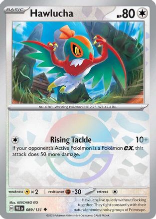 Hawlucha (089/131) (Poke Ball Pattern) [Scarlet & Violet: Prismatic Evolutions] | Silver Goblin