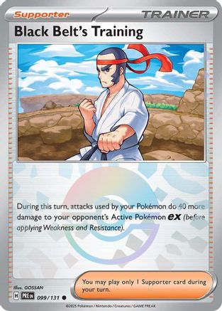 Black Belt's Training (099/131) (Poke Ball Pattern) [Scarlet & Violet: Prismatic Evolutions] | Silver Goblin