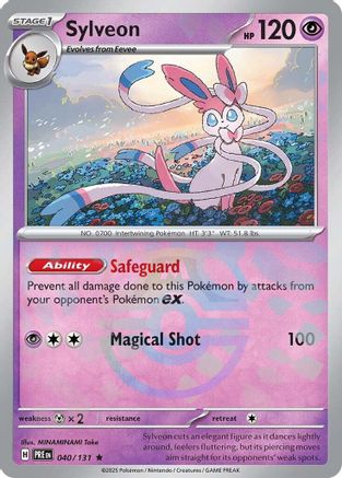 Sylveon (040/131) (Master Ball Pattern) [Scarlet & Violet: Prismatic Evolutions] | Silver Goblin