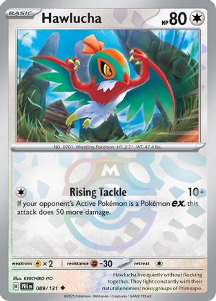 Hawlucha (089/131) (Master Ball Pattern) [Scarlet & Violet: Prismatic Evolutions] | Silver Goblin