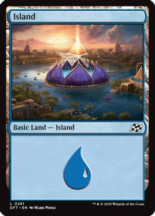 Island (0281) Foil (281) - Aetherdrift